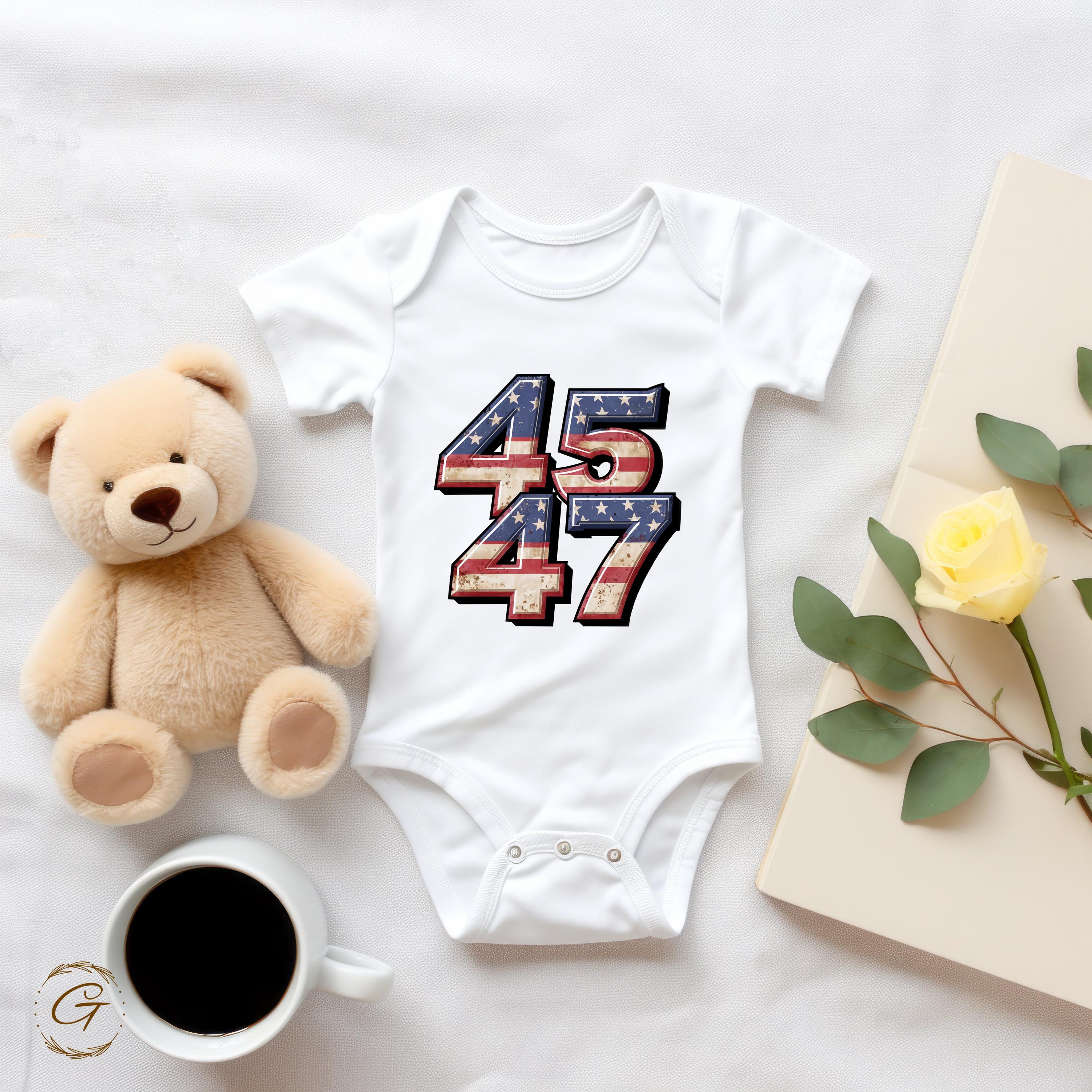 45 47 American Flag Design Tee
