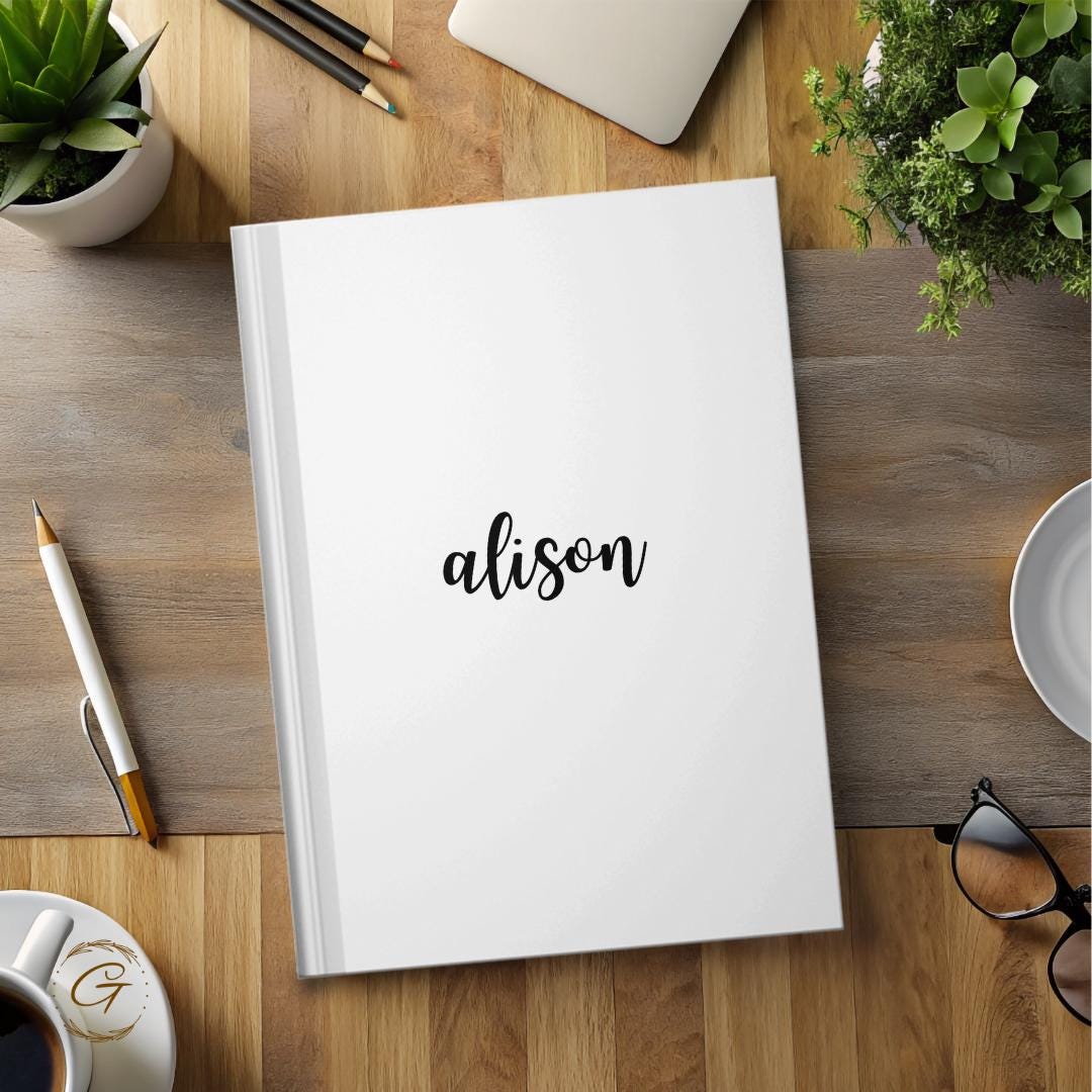 Minimalist Personalized Journal Notebook