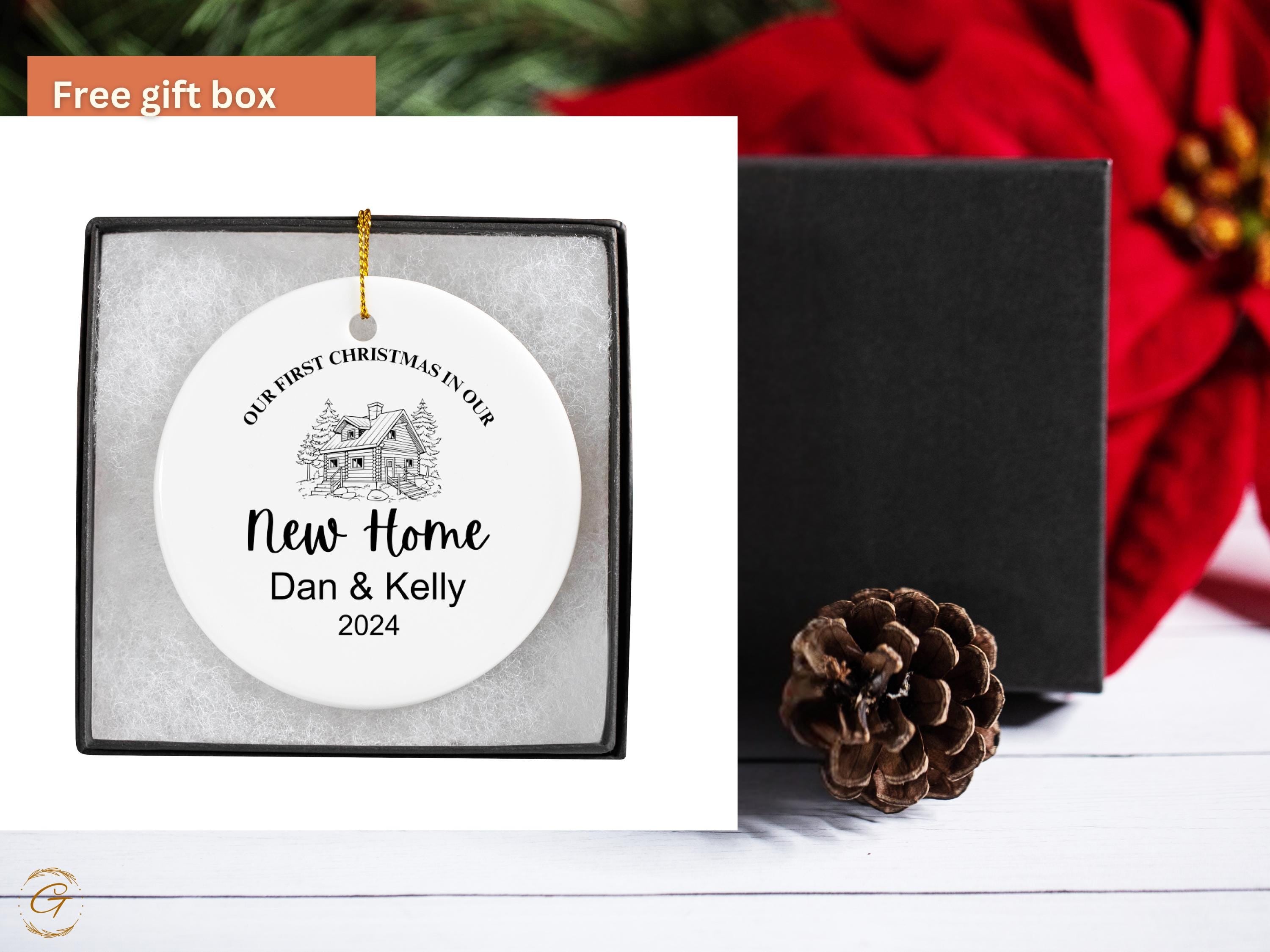 Personalized New Home Christmas Ornaments, Custom First Christmas Gift Housewarming Presents, Personalized Ornament for Couples Housewarming