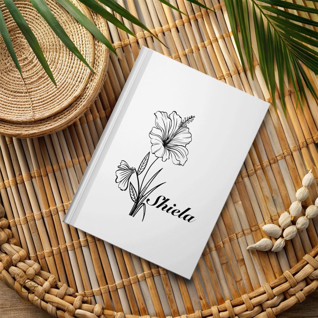 Personalized Floral Journal Notebook