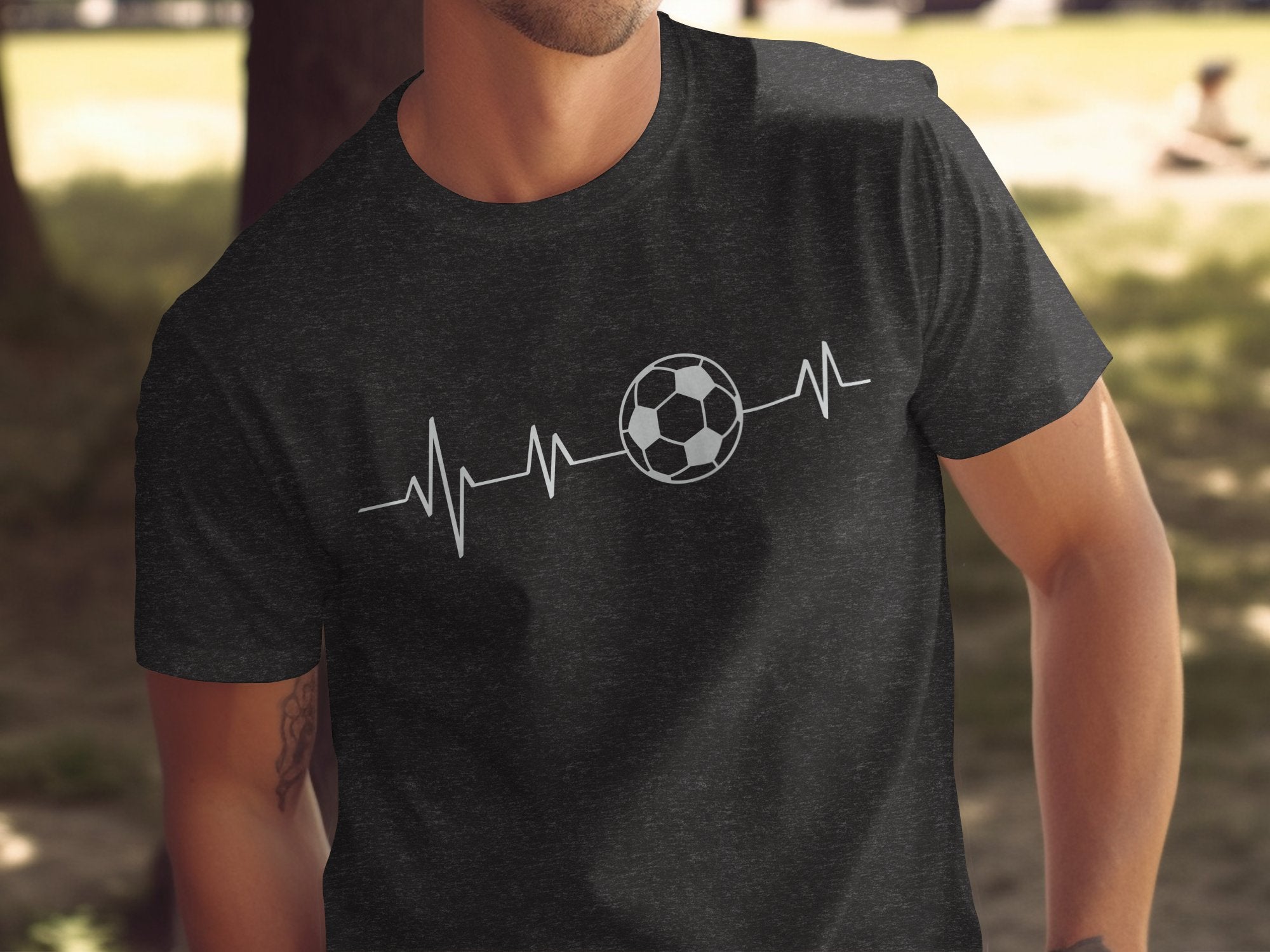 Soccer Heartbeat Graphic Tee shirt product type