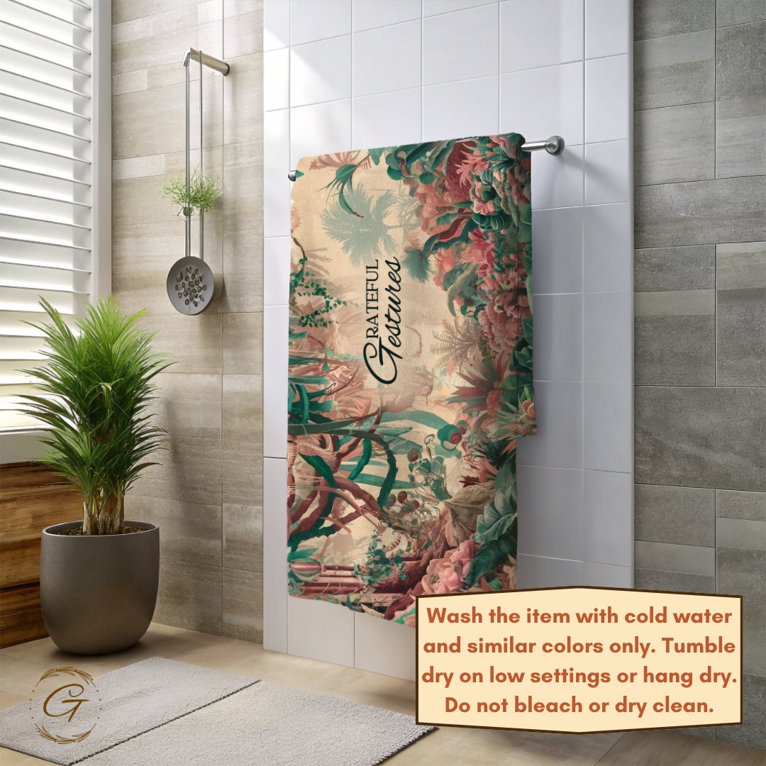 Rain Forest Colorful Beach Towel
