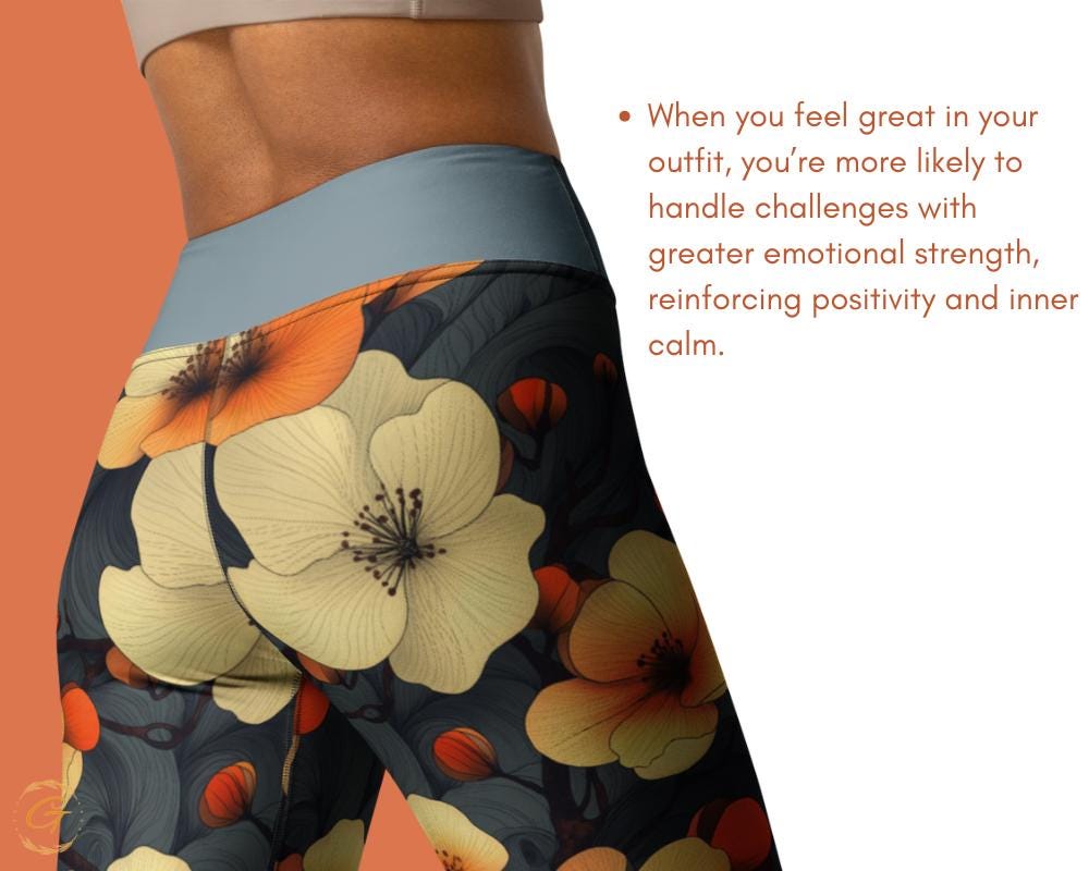 AOP Floral Yoga Leggings and Shorts - All-Over Print