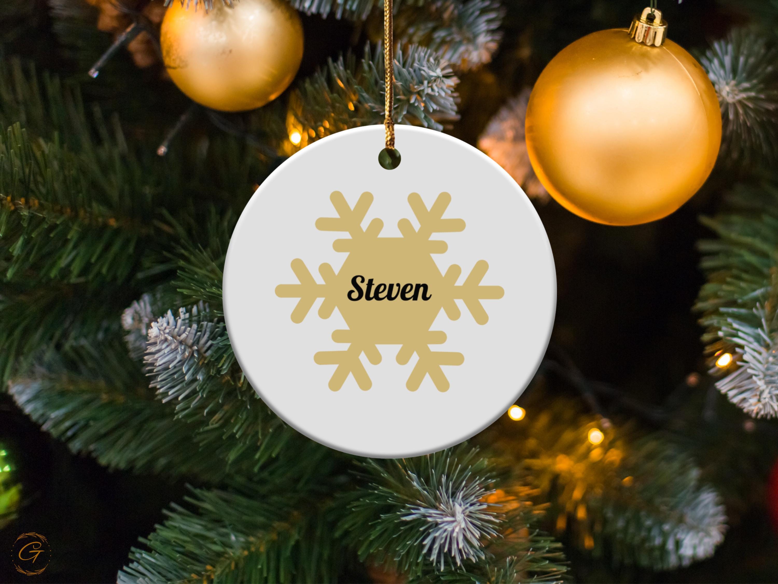 Personalized Snowflake with Custom Name Ornament, Christmas Tree Decoration, Custom Name Ornaments, Holiday Gifts, Festive Home Decor Accent