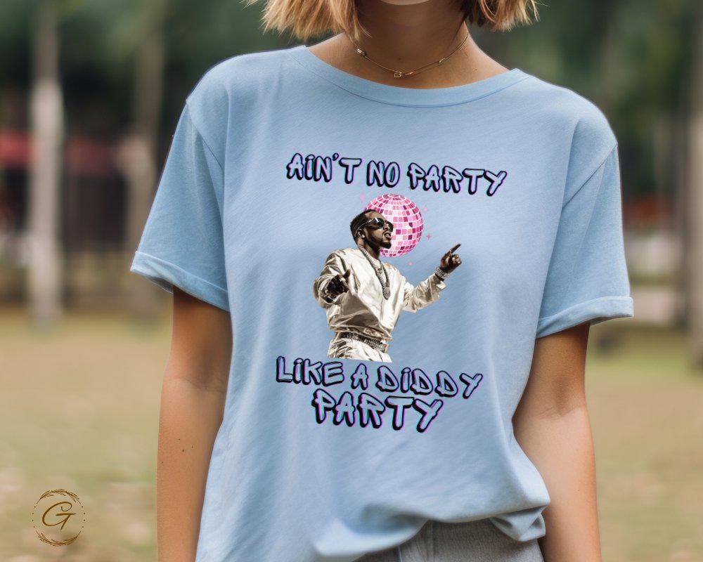 Diddy Retro Disco Party T-Shirt, 'Ain't No Party Like a Diddy Party' Tee