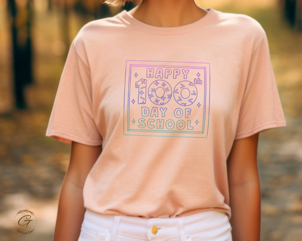 Celebrate 100th Day of School with Unique T-Shirt Product