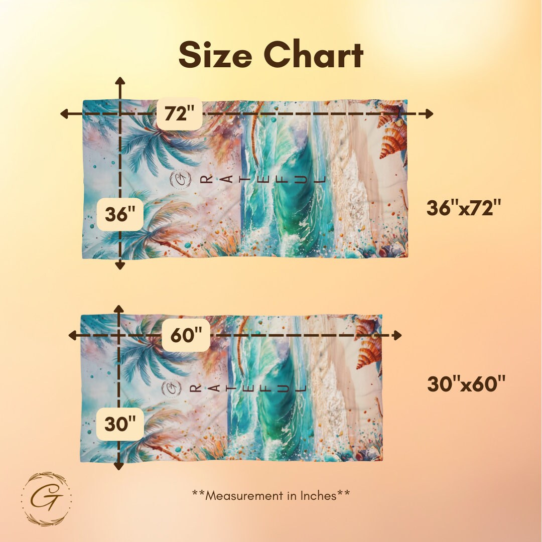 Vivid Tropical Beach Towel