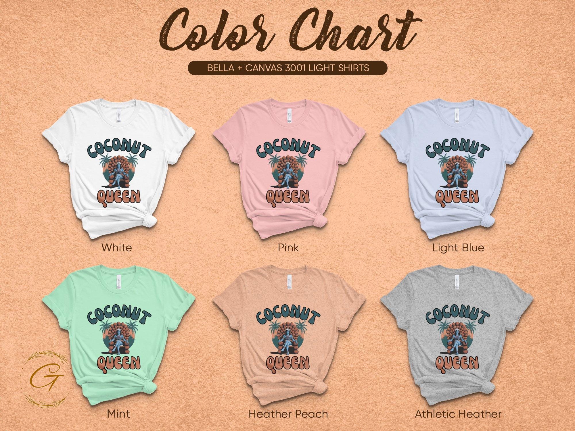 Coconut Queen T-Shirt, Tropical Graphic Tee, Island Vibes T-Shirt