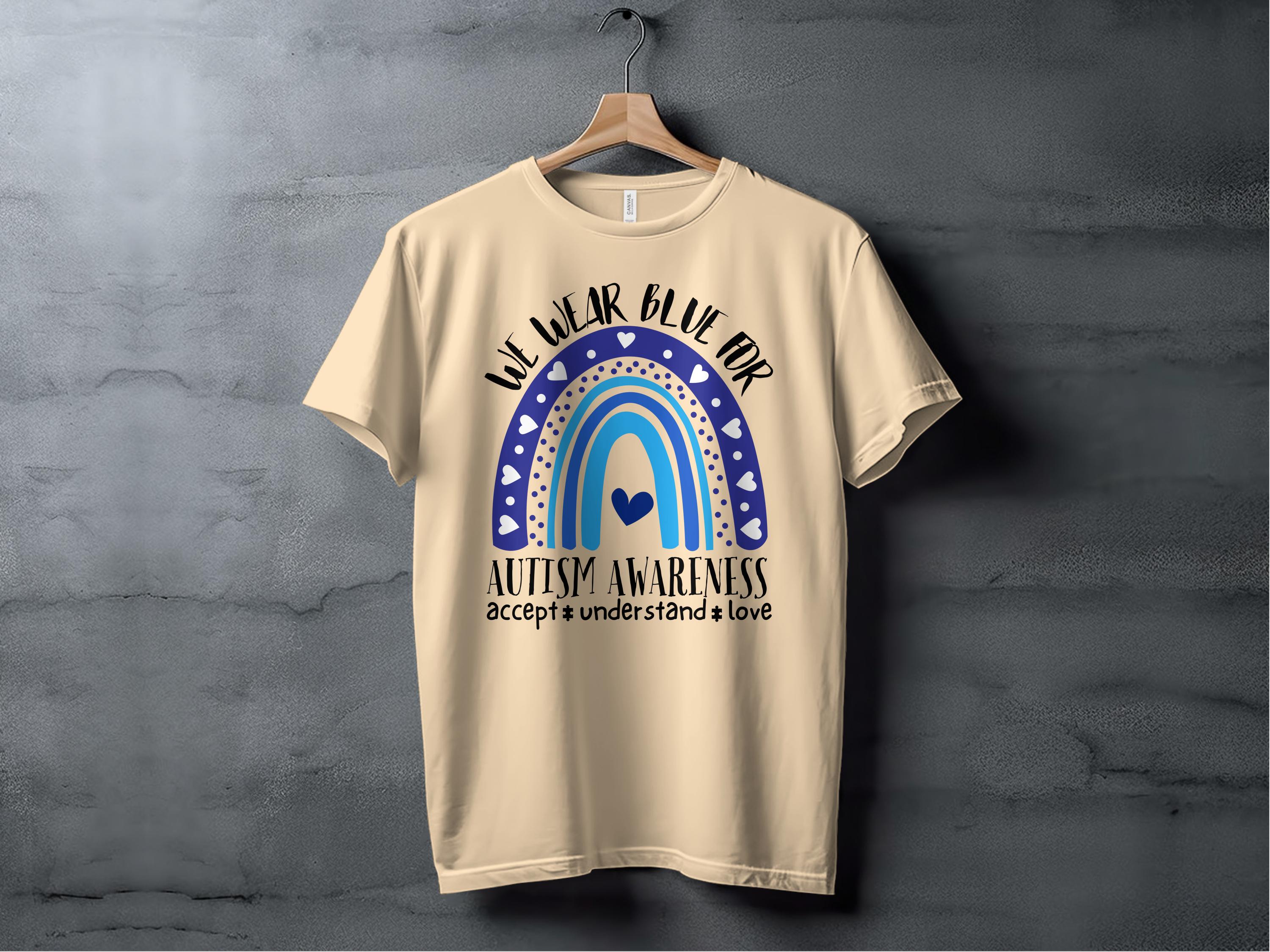 We Wear Blue For Autism Awareness T-shirt product