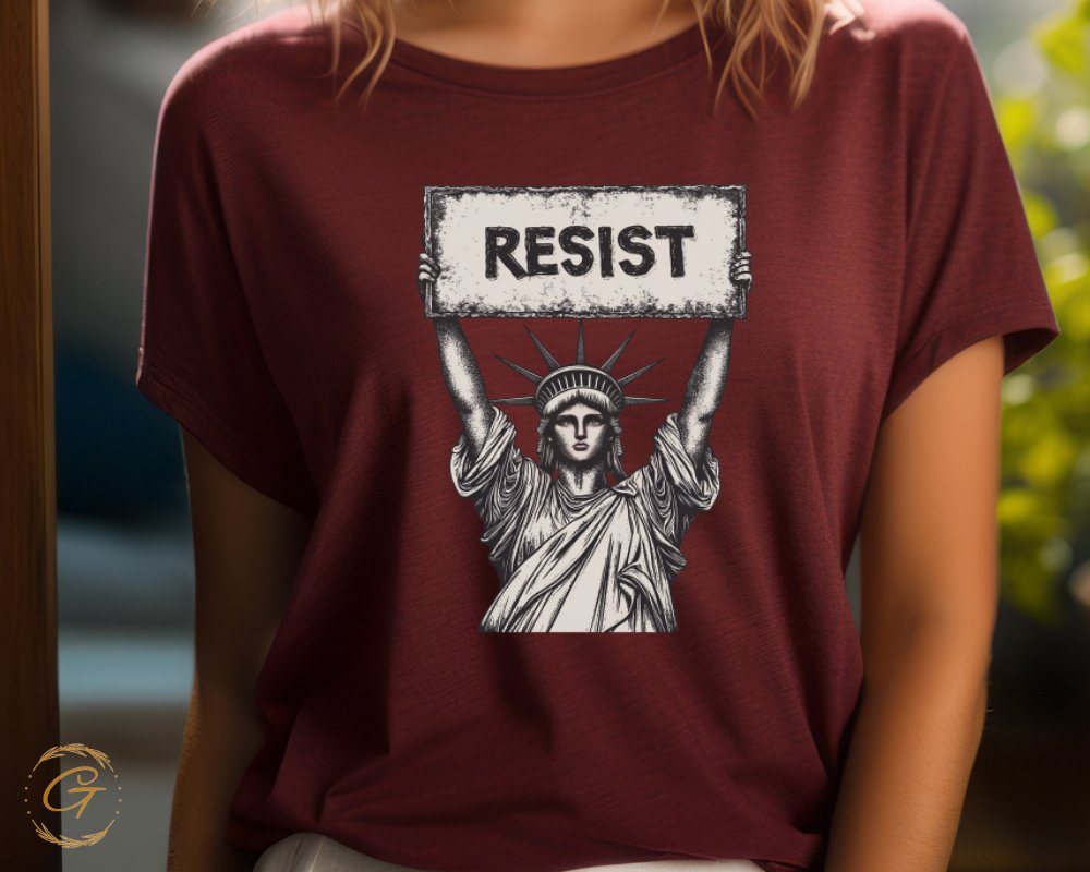 Empowering Statue Of Liberty Resist T Shirt product