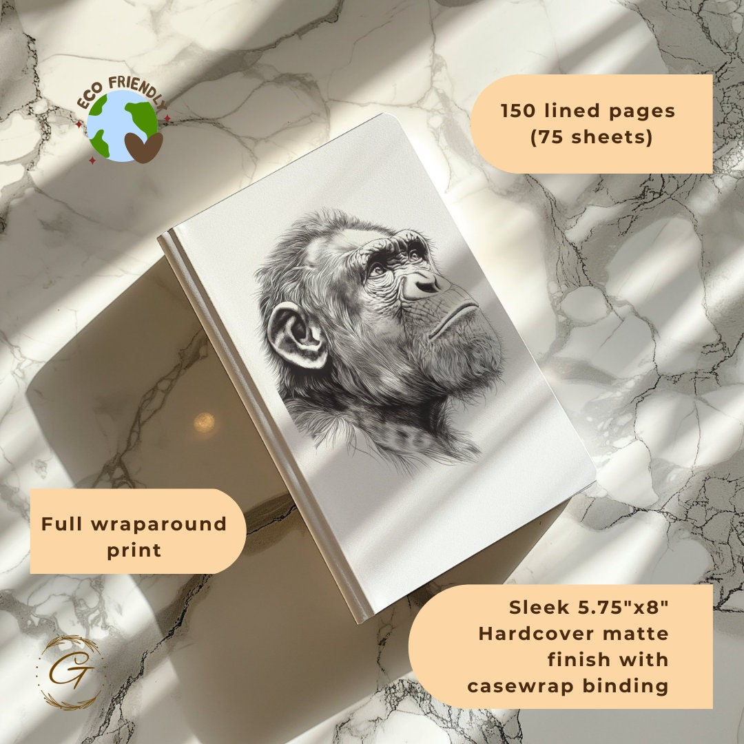 Chimpanzee Ape Illustrative Journal