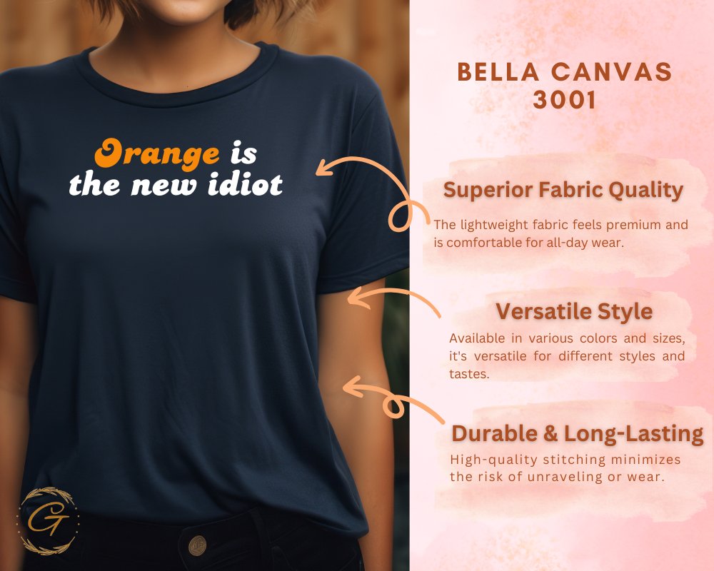 Orange is the new idiot t-shirt product type