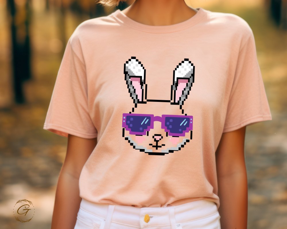 Pixel Art Bunny with Sunglasses T-shirt product