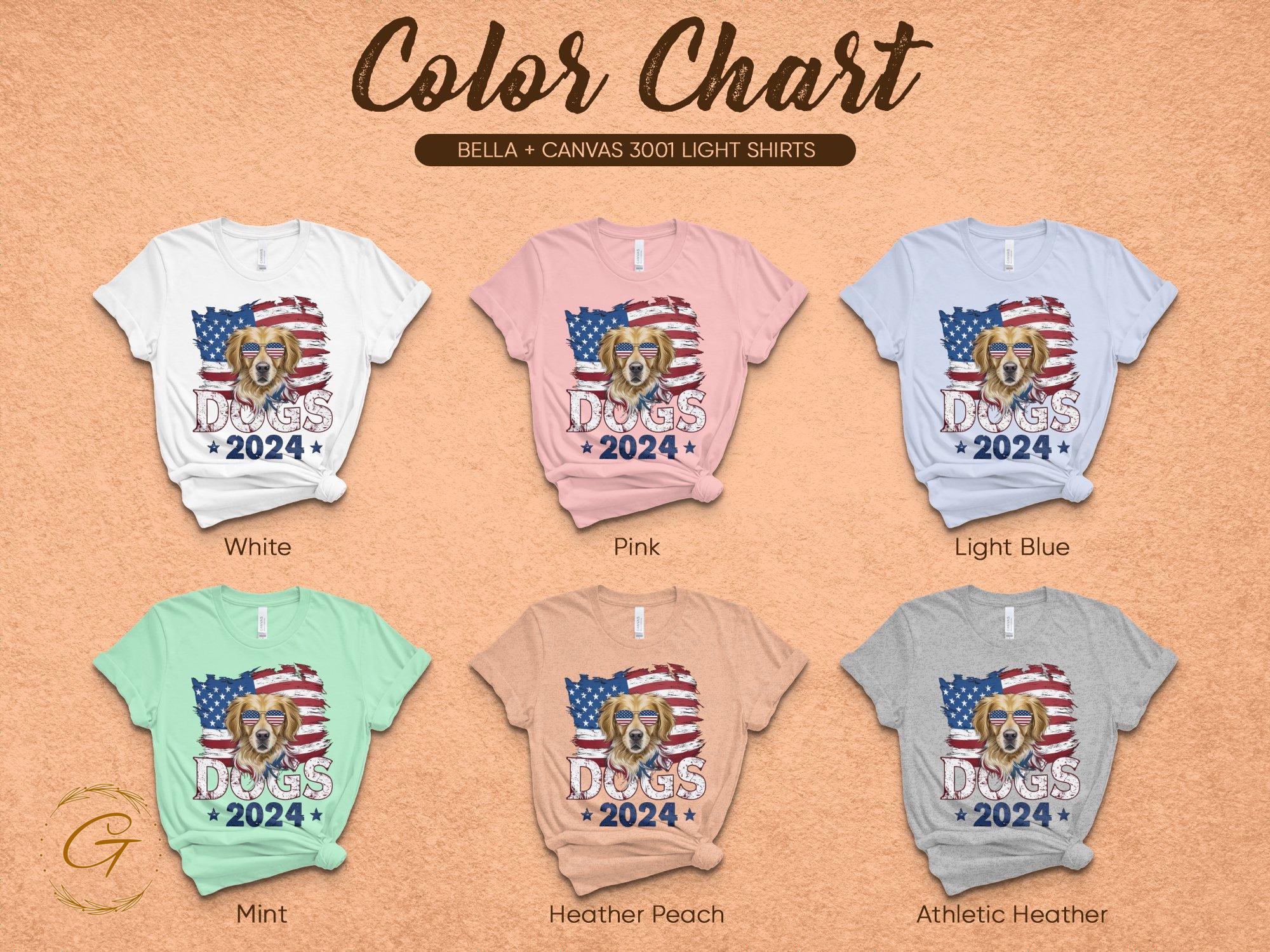 Patriotic Dogs 2024 Design T-Shirt USA 2024 Dog Lovers T-shirt