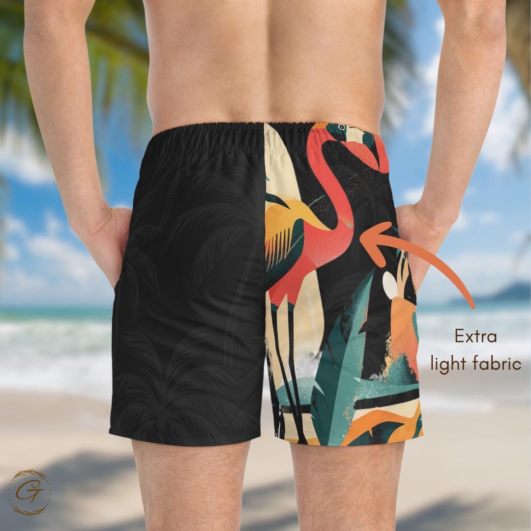 Tropical Flamingo AOP Swim Shorts