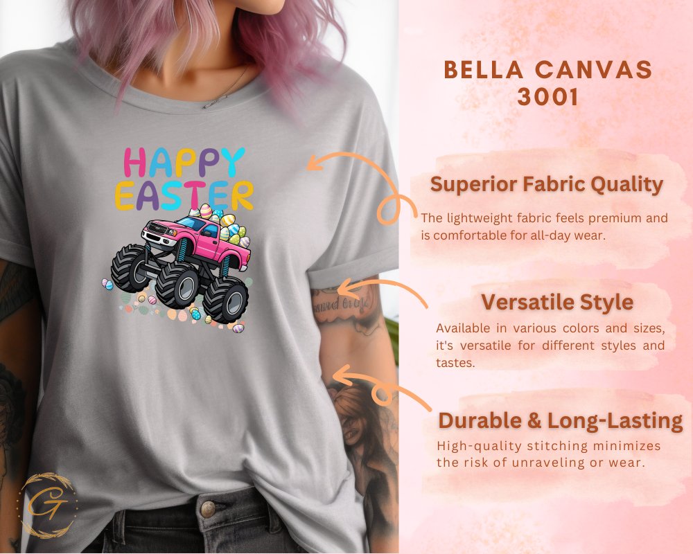 Happy Easter Monster Truck Graphic T-Shirt product