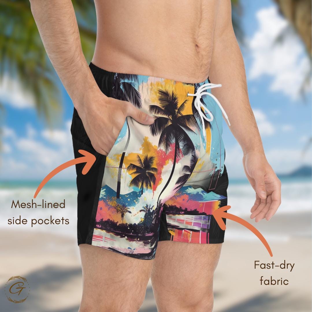 Men's Tropical AOP Swim Shorts