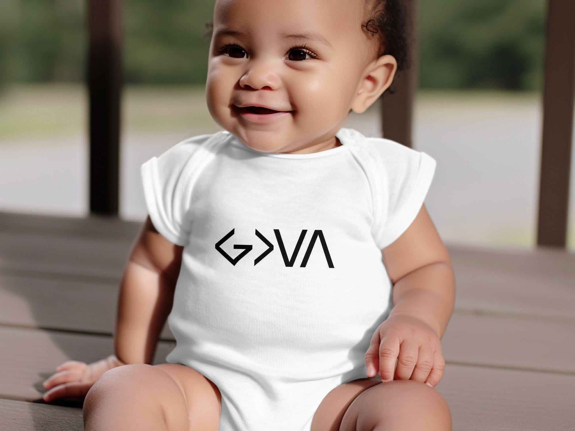 Symbolic Graphic T-Shirt, God Greater than High and Low Tee