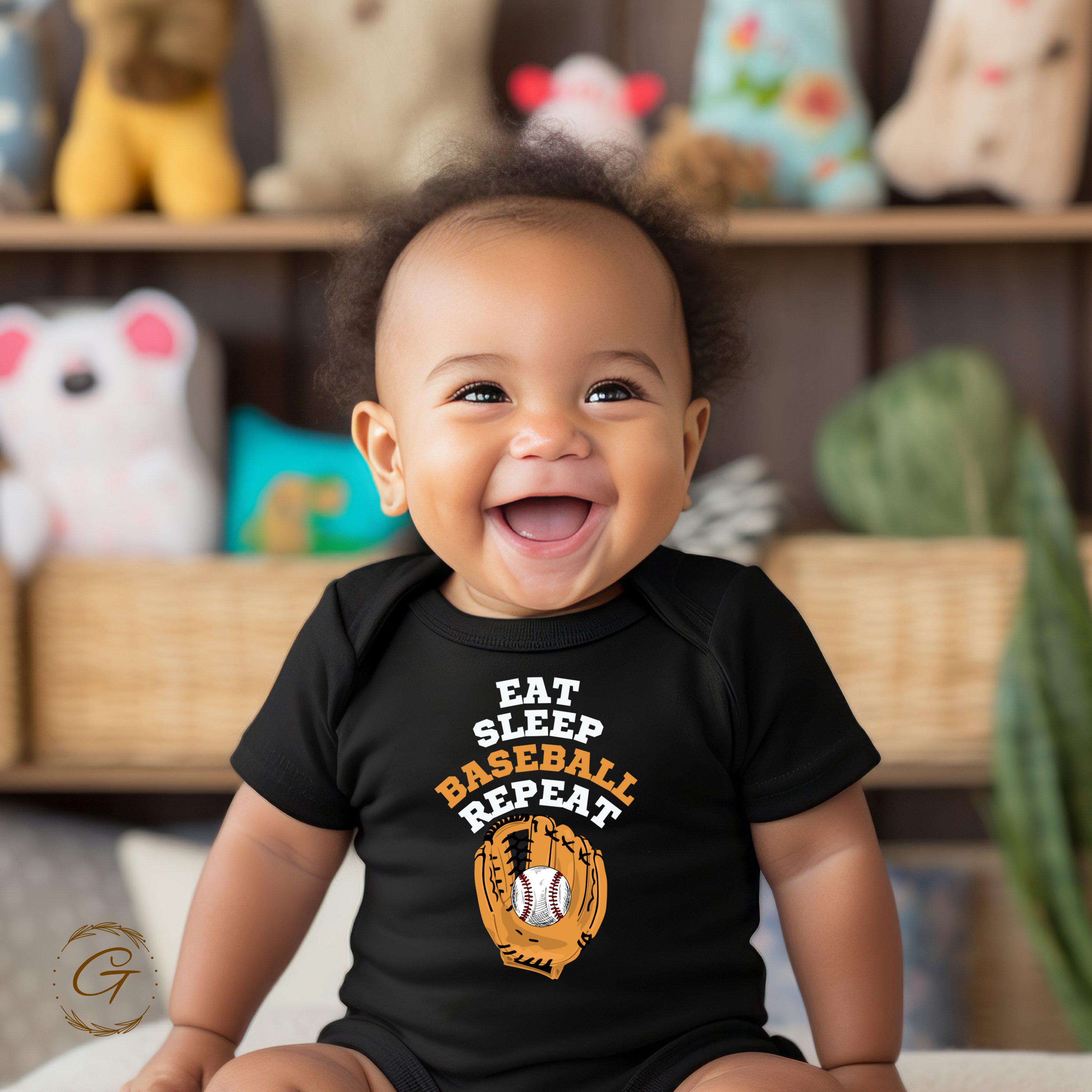 Hobby Sports Tee "Eat Sleep Baseball" Repeat