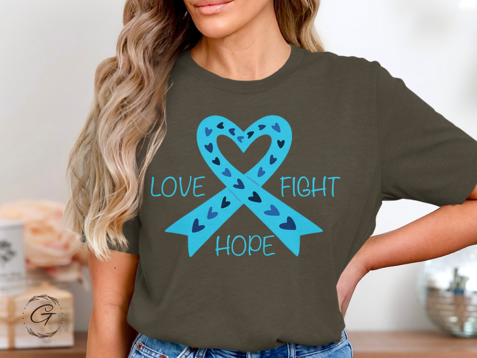 Love Fight Hope Motivational Graphic T-shirt product type