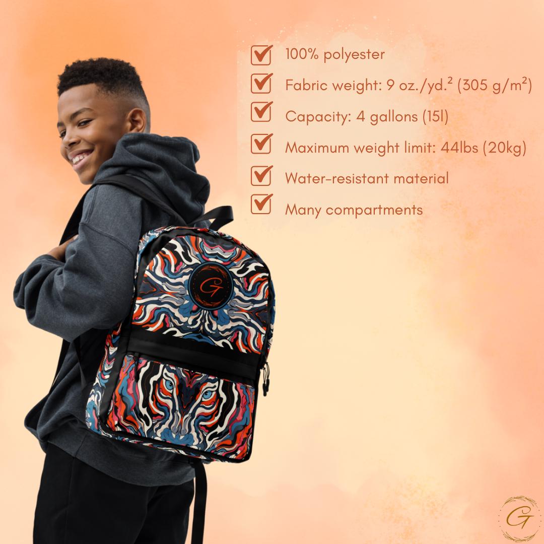 Retro Safari Print Backpack
