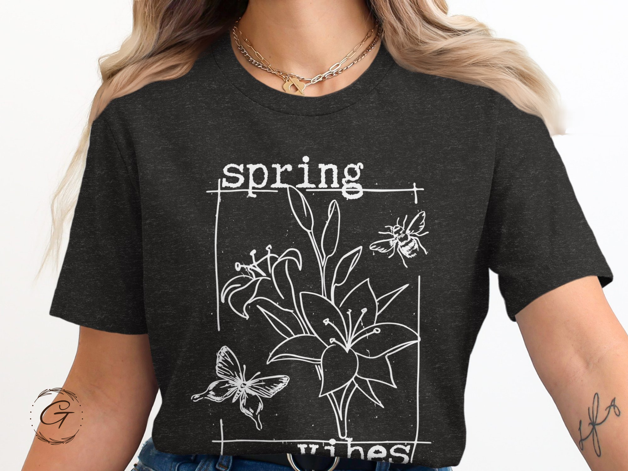 Spring Vibes Graphic Tee Shirt fashion product