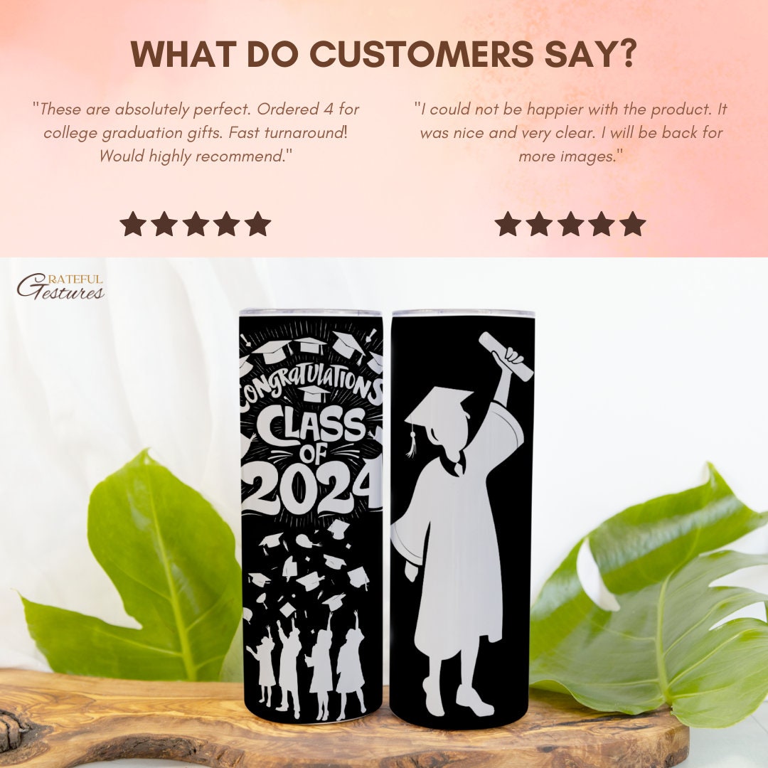 Graduation Tumbler Class 2024 , Congrats Gift Idea