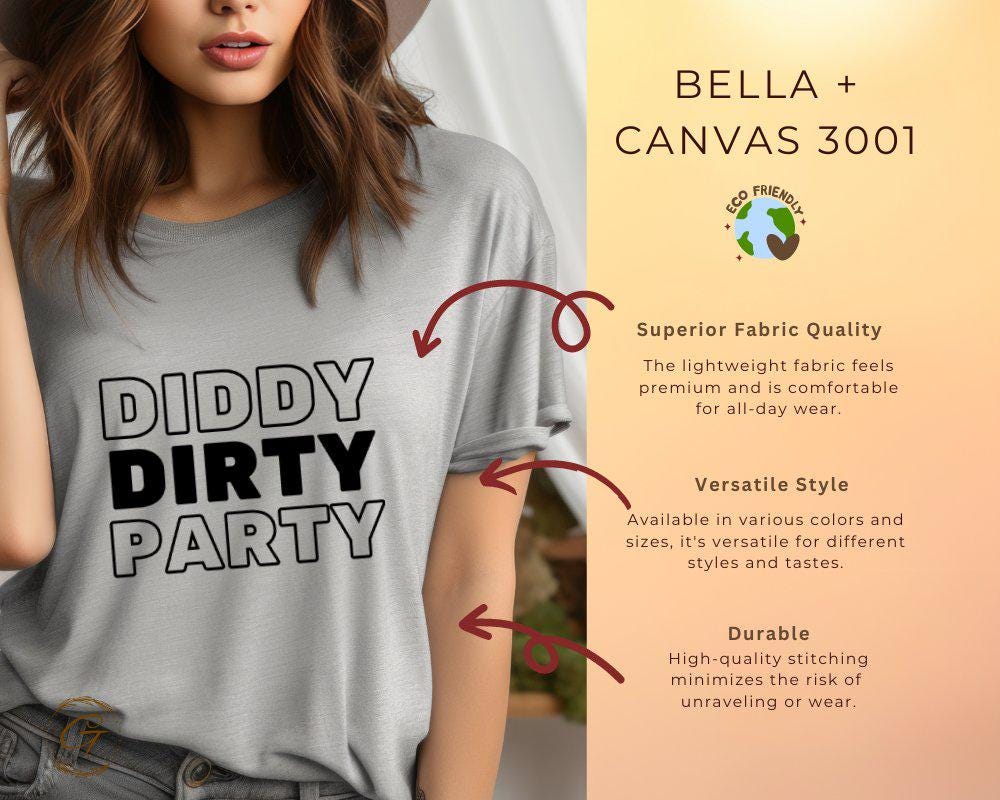 Diddy Dirty Party T-Shirt, Funny Graphic Tee for Party Lovers