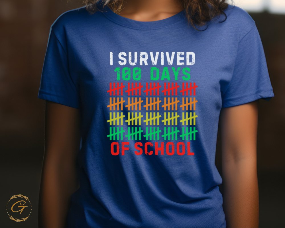 I Survived 100 Days Of School Graphic T-Shirt product