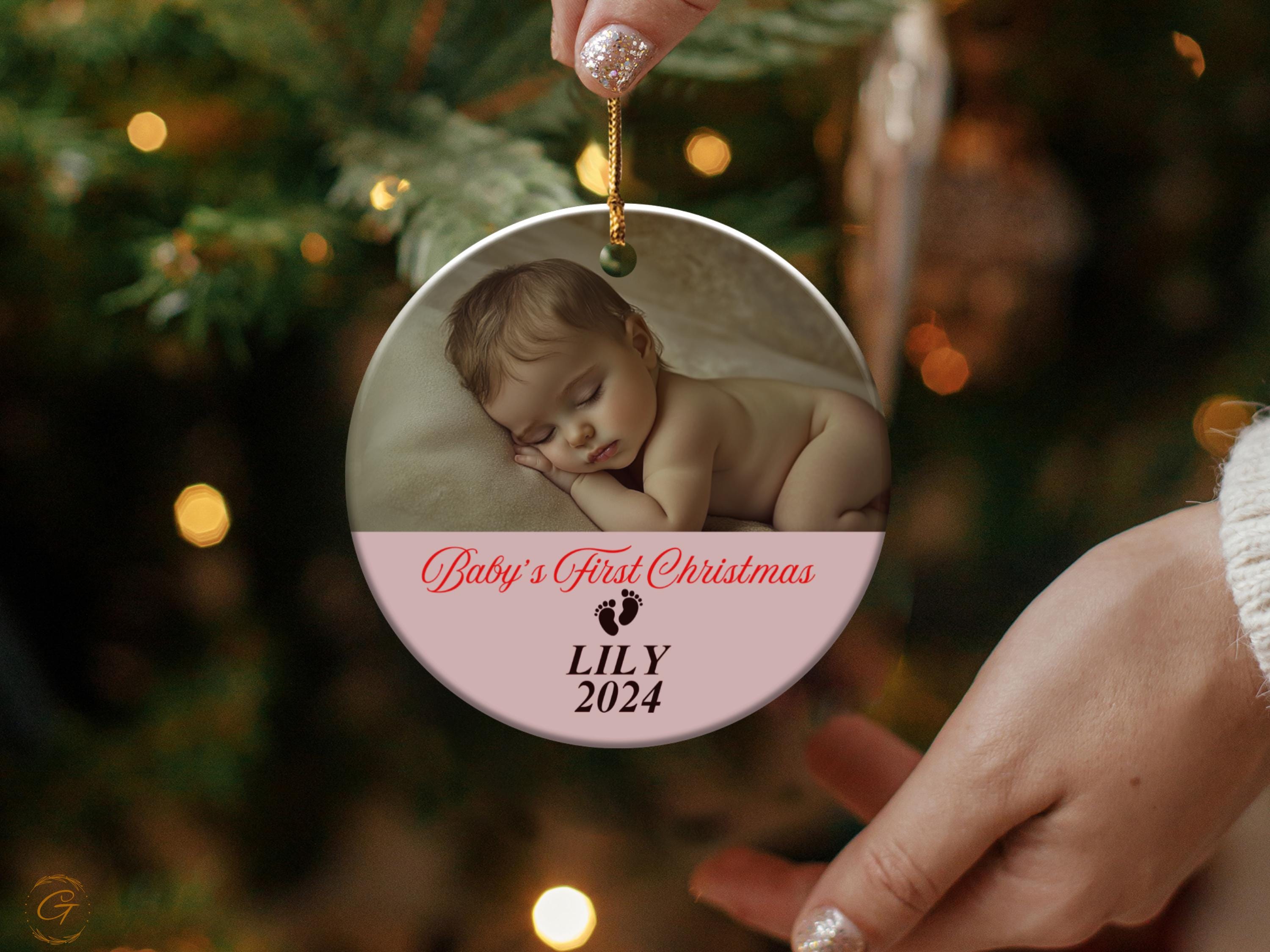 Personalized Baby's First Christmas Ornament
