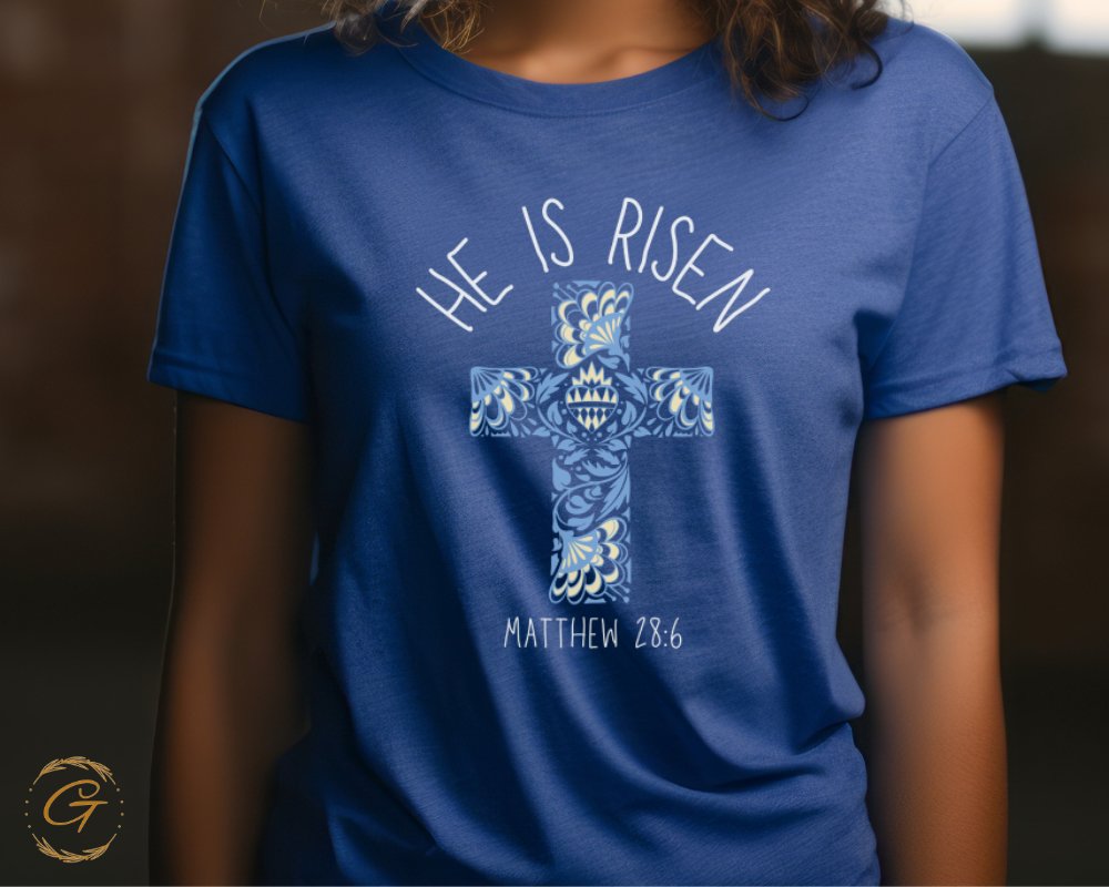 He is Risen Matthew 28:6 Christian T-shirt product