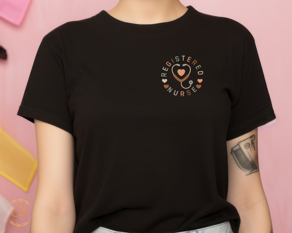 Registered Nurse Heart Stethoscope Graphic product type