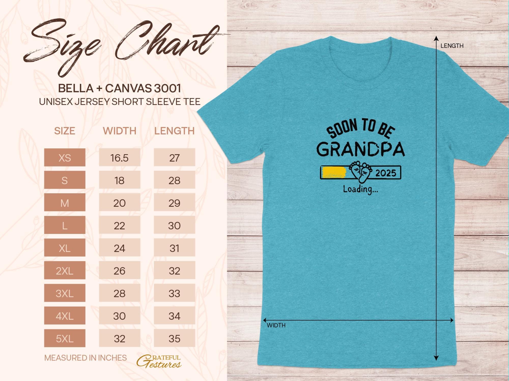 Soon to Be Grandpa 2025 Loading Tee