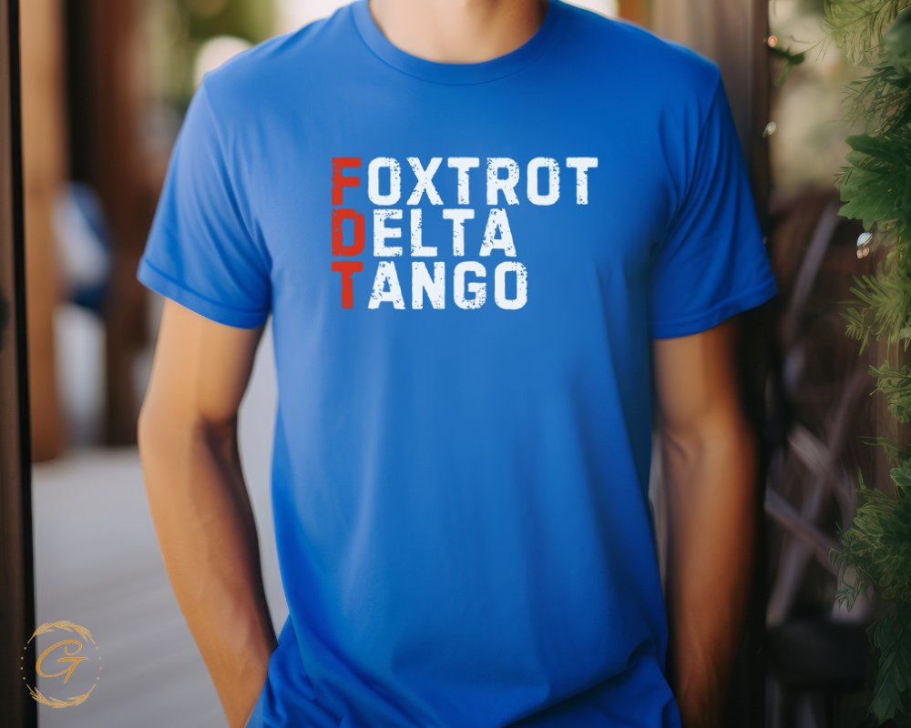 Foxtrot Delta Tango Bold Graphic Lettering Shirt product