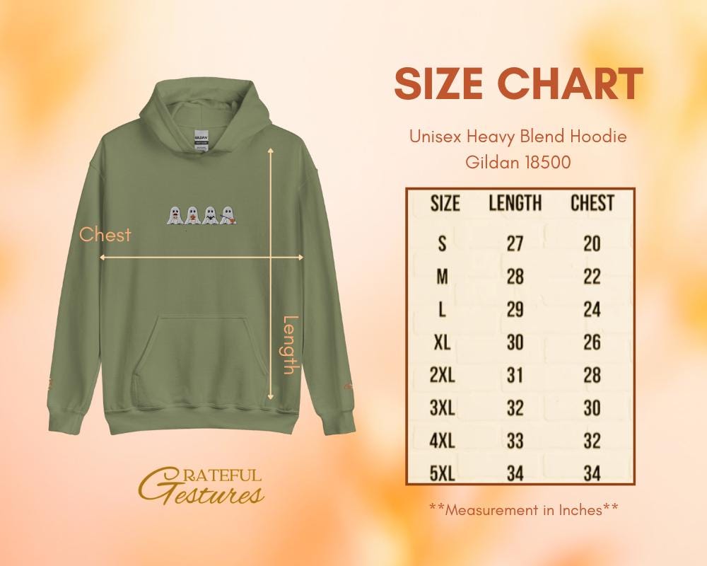 Halloween Ghosts Hoodie,Embroidery Design Four Boos Graphic Hooded Sweatshirt Spooky Season Hooded Pullover Spooky Ghost Warm-Up Top Sweater