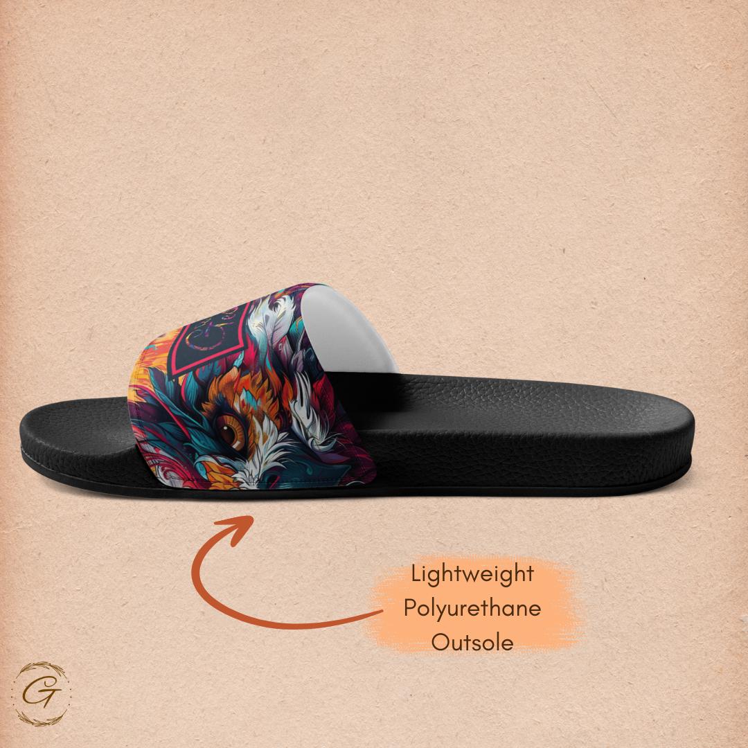 Owl Design Men's Slides Summer Stylish Slippers