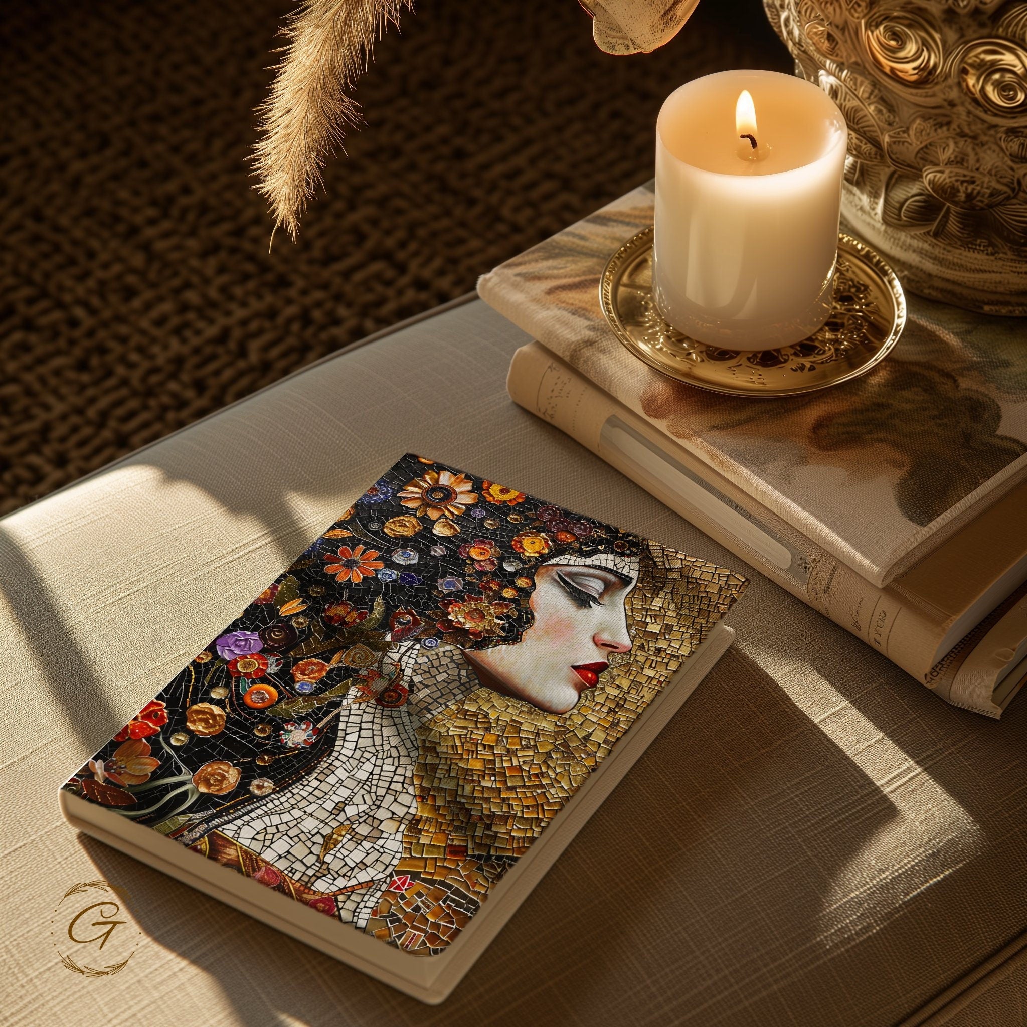 Colorful Artistic Woman Mosaic Journal