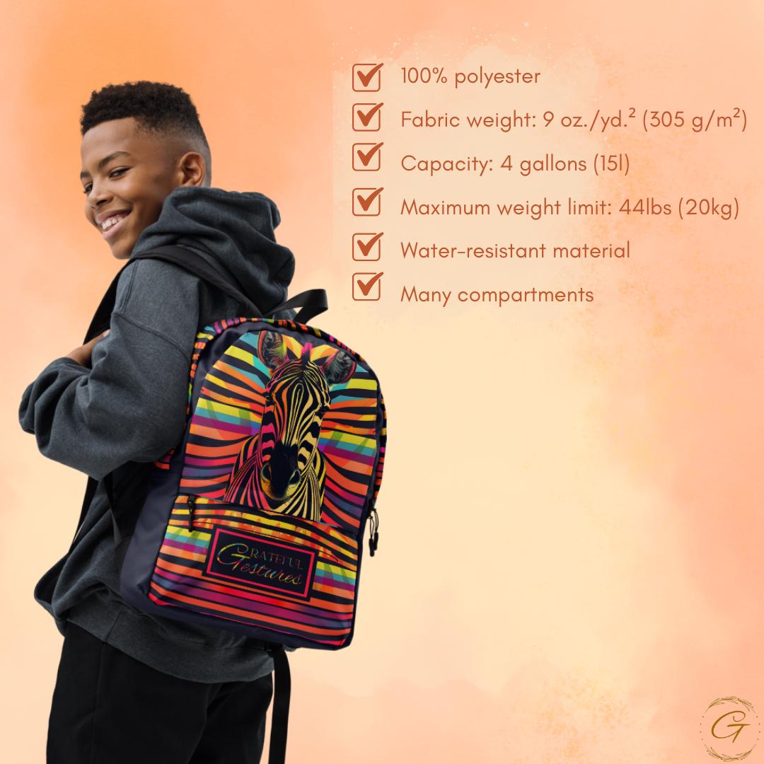 Stylish Safari Print Backpack