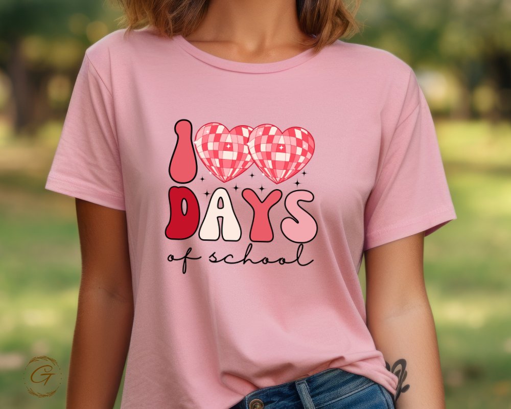 Cute I Love Days of School Graphic T-shirt product