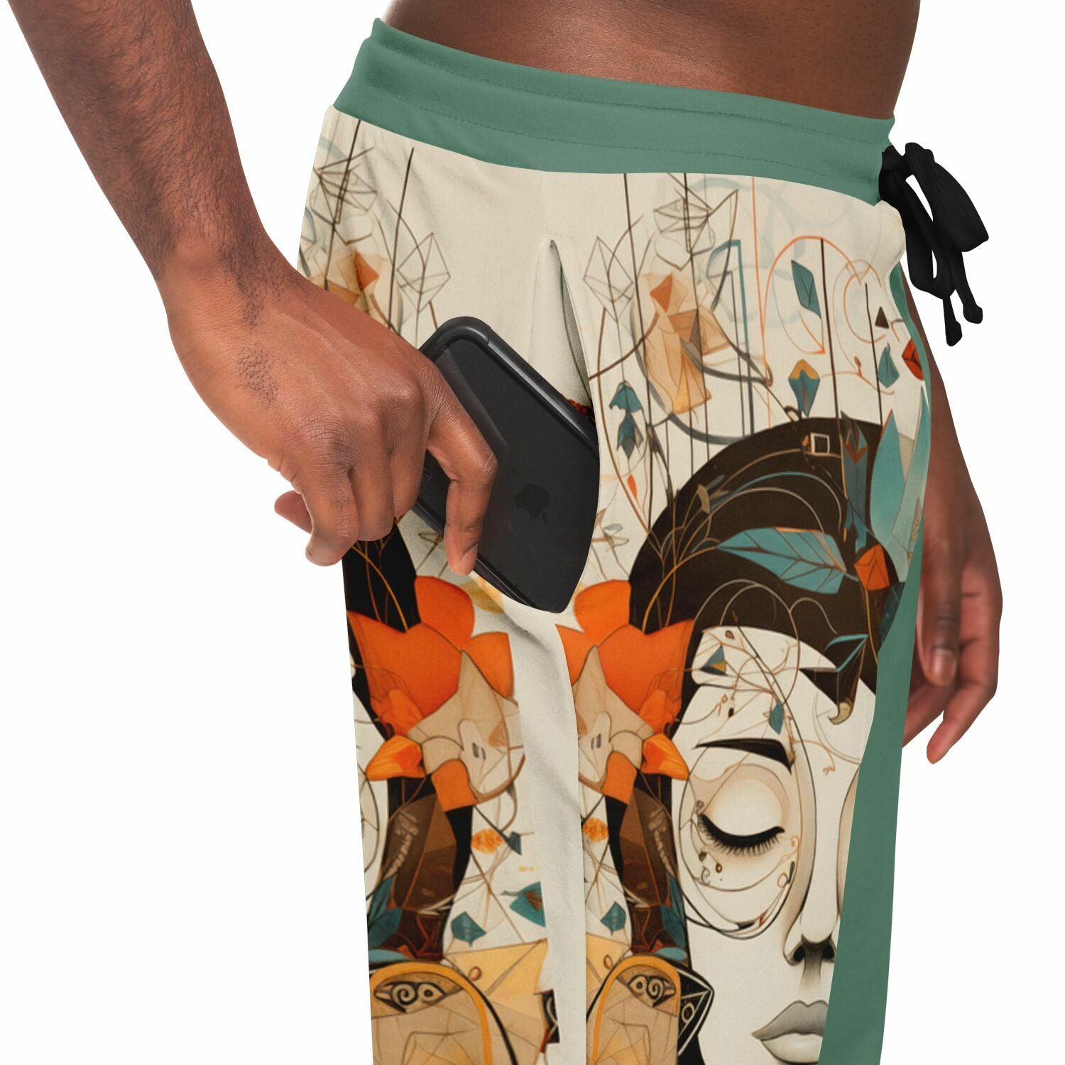 Boho Art Joggers – Abstract Female Portrait Sweatpants