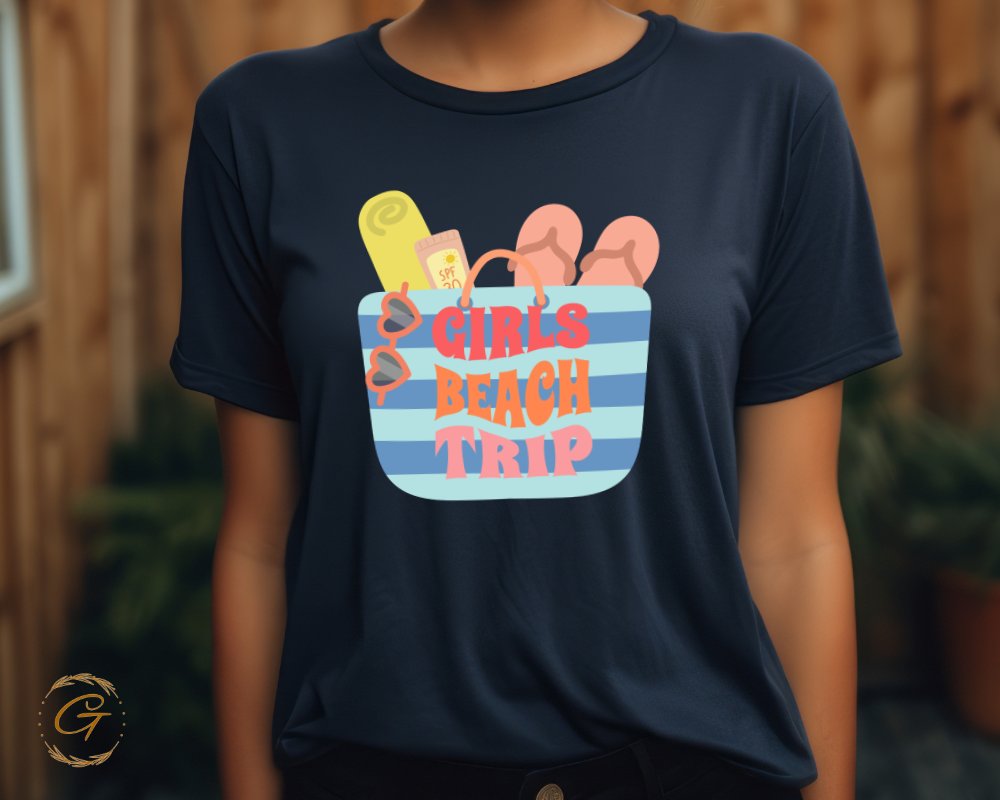 Girls Beach Trip Graphic T-Shirt fun apparel product