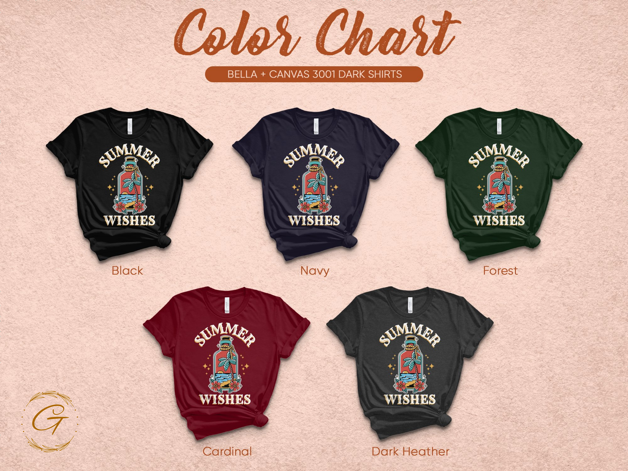 Summer Wishes Graphic Tee Collection in Various Colors product