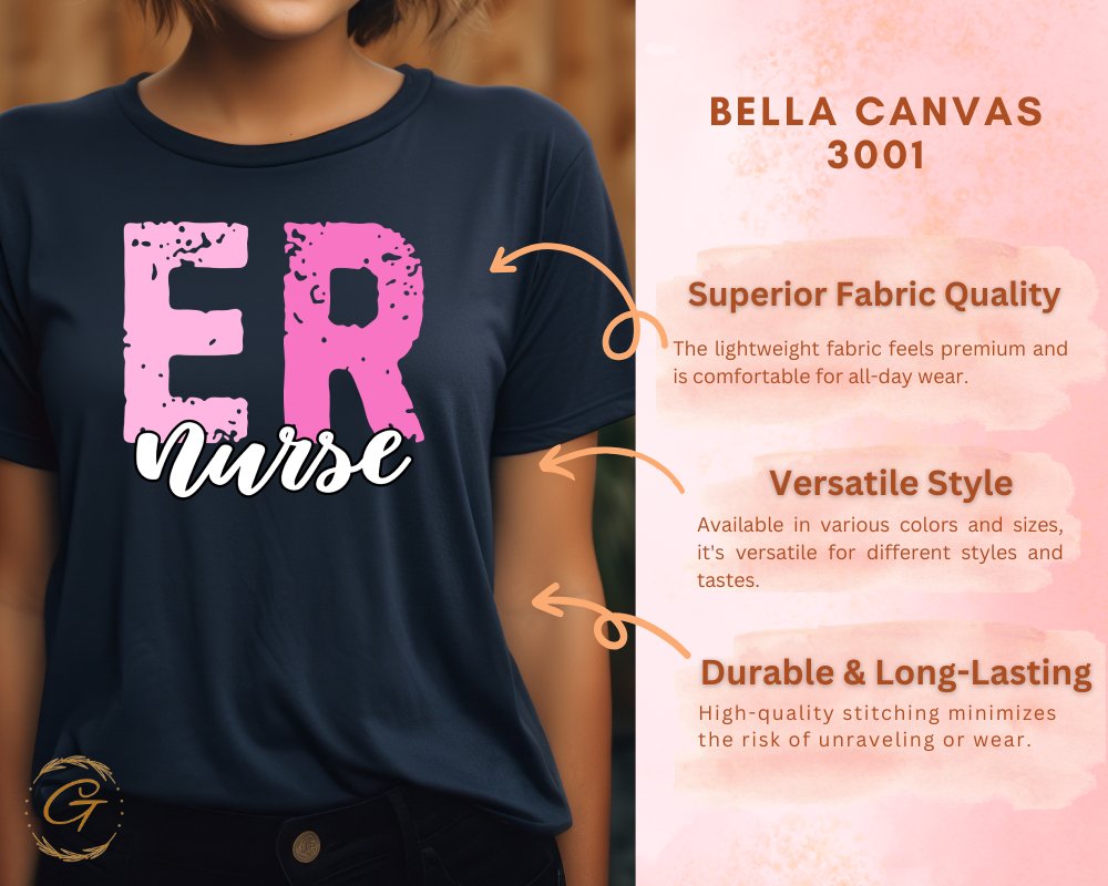 ER Nurse Bella Canvas 3001 product