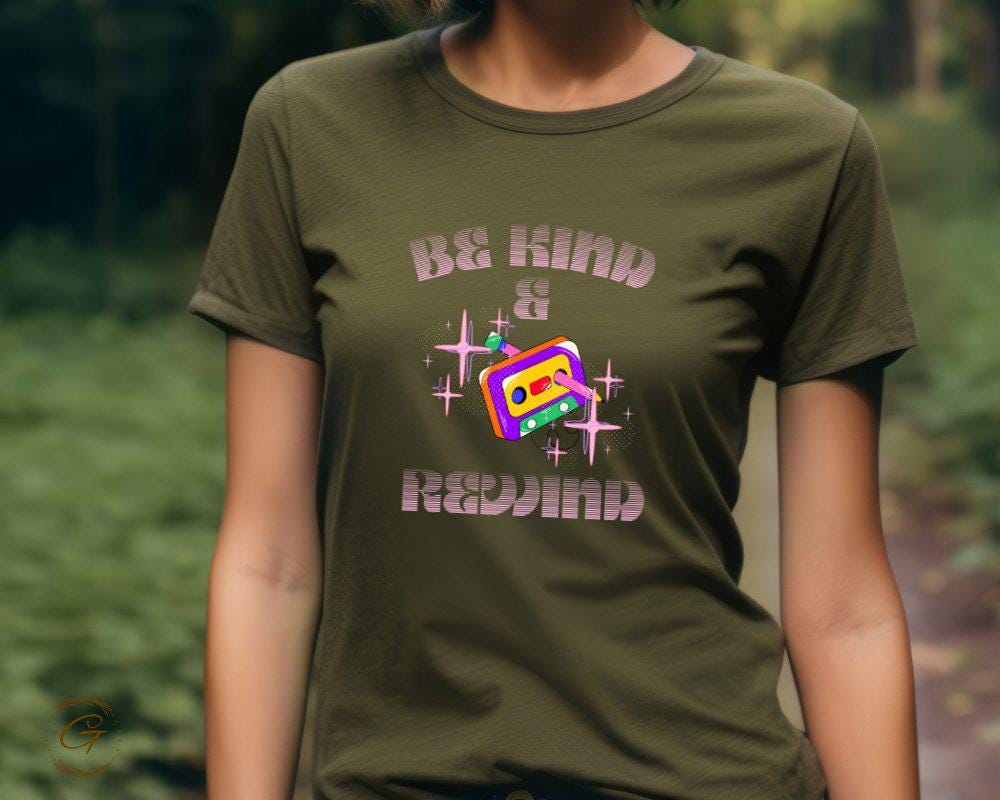 Vintage Be Kind Rewind T-Shirt, Retro Cassette Graphic Tee
