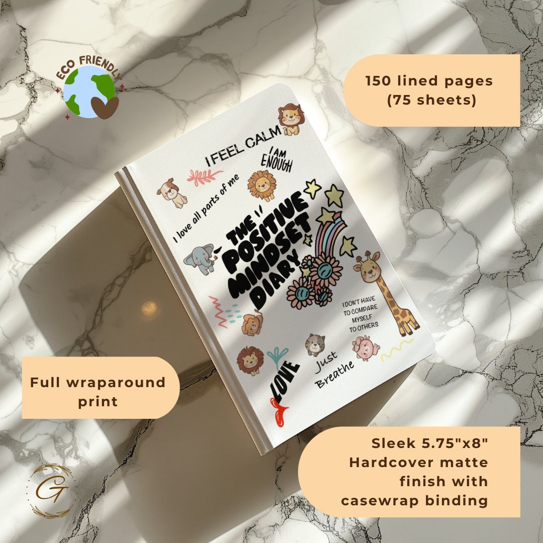 The Positive Mindset Diary Journal Notebook