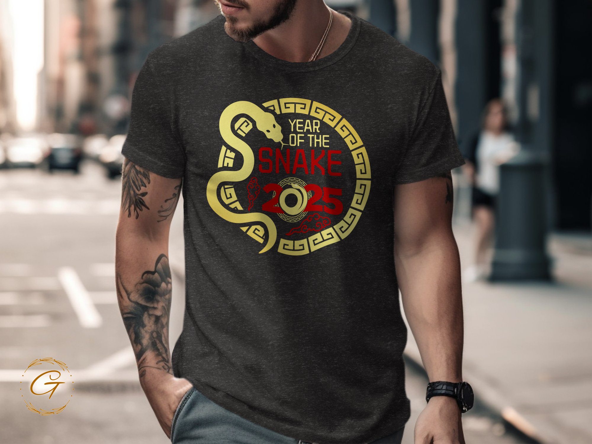Year of The Snake 2025 Zodiac Graphic T-Shirt product type
