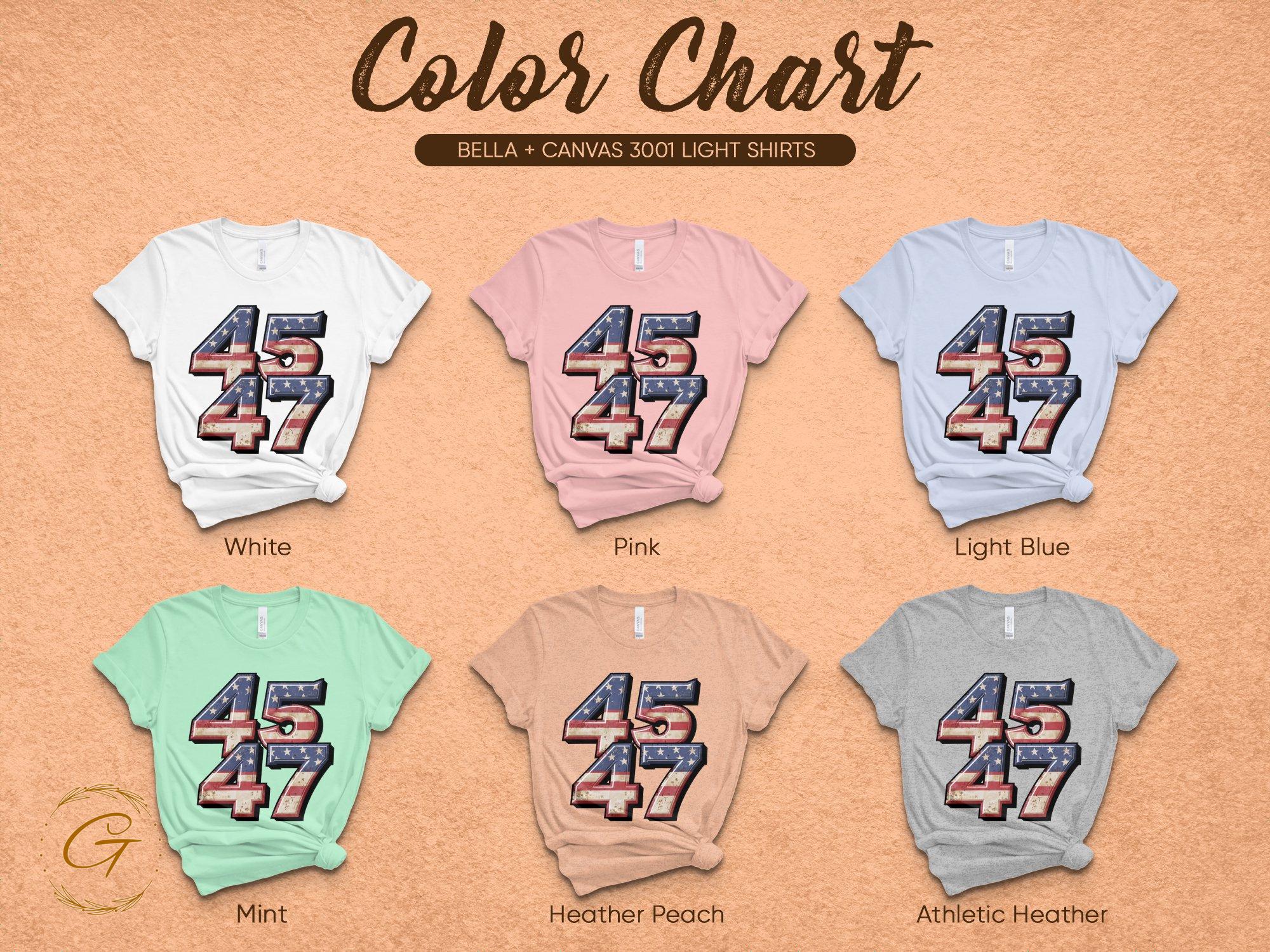 45 47 American Flag Design Tee
