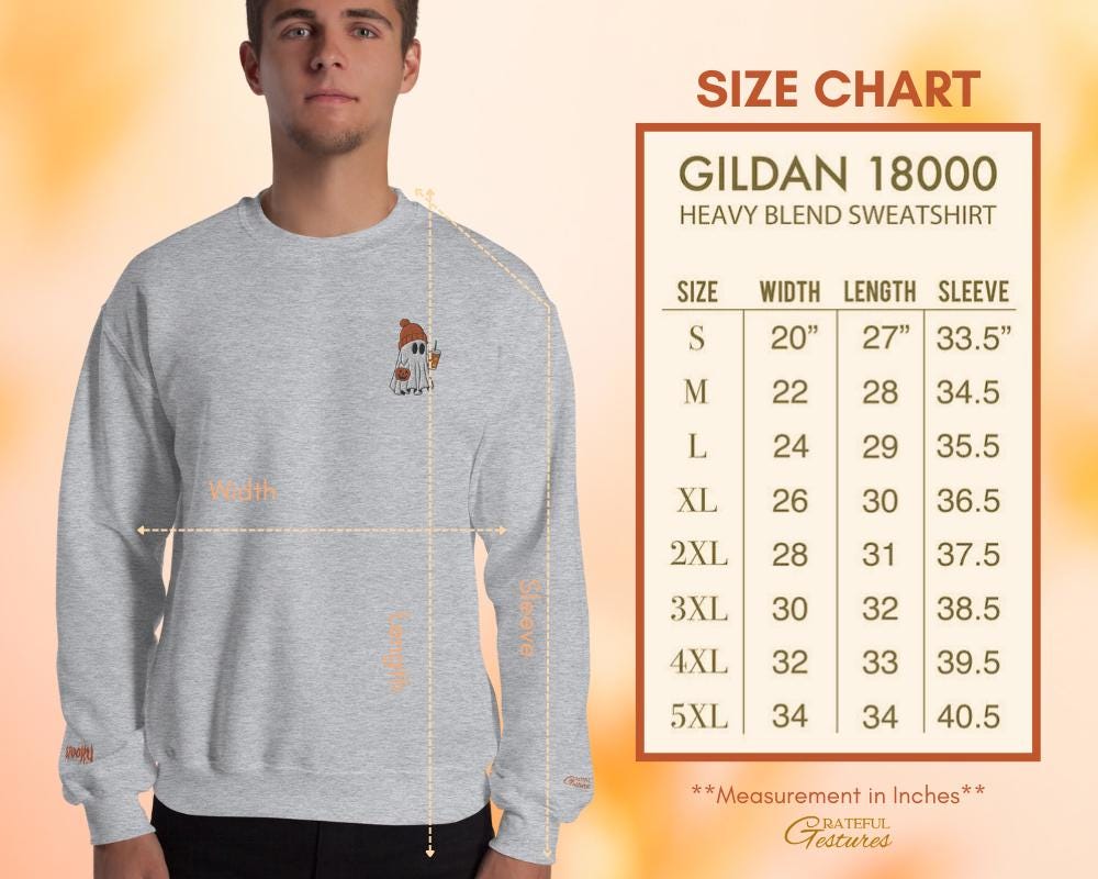 Halloween Ghost Sweatshirt, Spooky Iced Coffee Ghost Pullover Halloween Casual Crewneck, Long-Sleeve Ghost Top Pumpkin Ghost Warm-Up Sweater