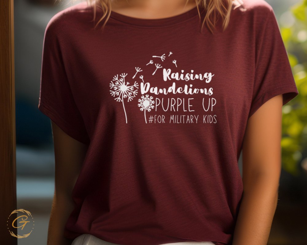 Raising Dandelions Purple Up For Military Kids product