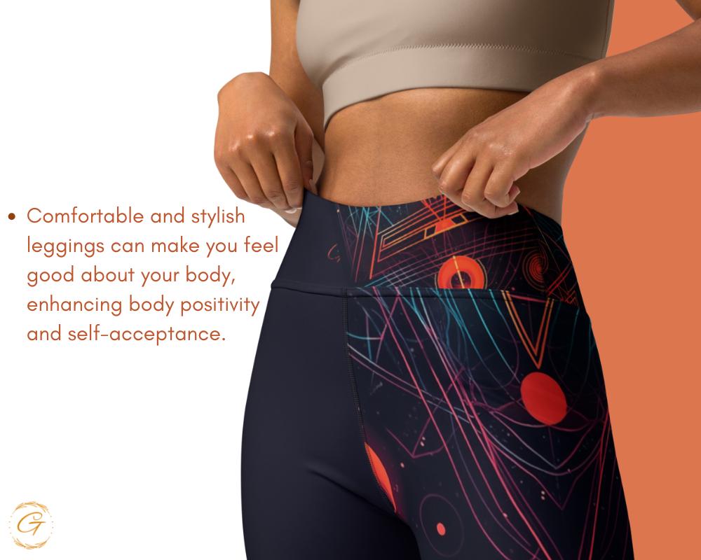 Retro AOP Futuristic Yoga Leggings & Shorts | Sci-Fi Workout Pants for Women | High-Waisted Activewear | Space-Themed Compression Yoga Tight
